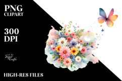 Cute Butterfly Painting, Transparent PNG Product Image 2