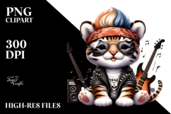 Energetic Baby Tiger, Transparent PNG Product Image 2