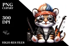 Energetic Baby Tiger, Transparent PNG Product Image 2