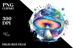 Magical Mushroom Celestial | Sublimation Clipart Product Image 3