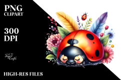 Sleeping Moon Sticker Clipart Product Image 2