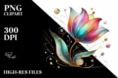 Watercolor Luxury Flower Splash Clipart Product Image 3