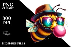 Colorful Baby Hummingbird Bee Portrait | Sublimation | Product Image 1