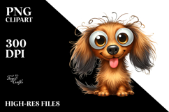 Cute Cartoon Dachshund PNG Product Image 2
