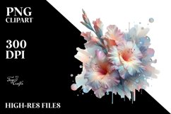 Abstract Shiny Gladiolus Made of PNG Product Image 2