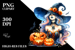 Witch Dressed for Halloween PNG Product Image 2