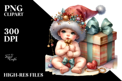 Digital Adorned Baby Gift PNG Product Image 2