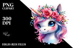 Cute Unicorn Dancing PNG Product Image 2