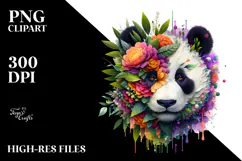 Vibrant Panda Flower, Transparent PNG Product Image 2