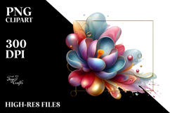 Glossy Colorful Crocus, High-Res PNG Product Image 2