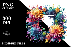 Colorful Chrysanthemum, Transparent PNG Product Image 2
