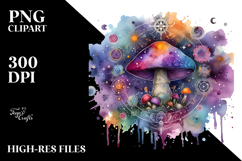 Magical Celestial Mushroom Tarot PNG Product Image 2
