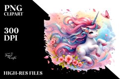 Baby Unicorn Tumbling Clipart Product Image 3