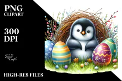 penguin,baby,penguin playing with eggs,transparent Product Image 2