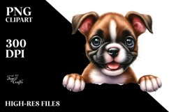 Enthusiastic Boxer Baby | Clipart Product Image 3