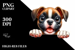 Cute Funny Baby Boxer | Sublimation Clipart Product Image 3