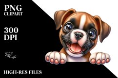 Enthusiastic Boxer Baby | Clipart Product Image 3