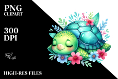 Sleeping Moon Sticker Clipart Product Image 2