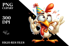 Mischievous Chicken with Party Hat Product Image 2