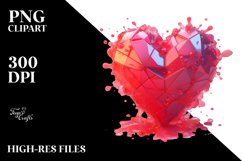Broken Heart Love Clipart |T-shirt, Mug, Tumbler Product Image 7