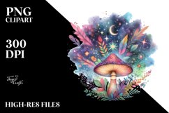 Magical Mushroom Celestial | Sublimation Clipart Product Image 3