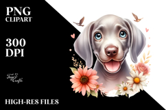 Cute Baby Weimaraner, PNG Product Image 2