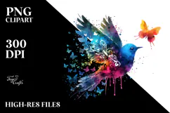 Bird Painting, Transparent PNG Product Image 2