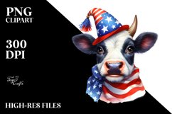 Enthusiastic Cow Portrait | Clipart Product Image 3
