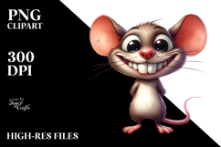 Watercolor Mouse Standing with Big Eyes Product Image 2