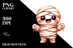 Mummy Illustration, Watercolor PNG Product Image 2