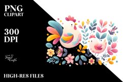 Colorful Chickenfloral | Clipart Product Image 3