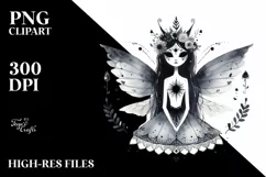 Boho Evil Fairy PNG, Transparent PNG Product Image 3