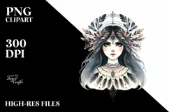 Boho Evil Fairy PNG, Transparent PNG Product Image 3