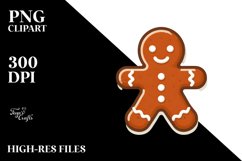Simple Gingerbread Man PNG Product Image 2