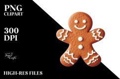 Simple Gingerbread Man PNG Product Image 2