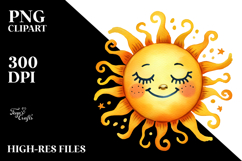 Simple Smiling Sun, PNG Product Image 2