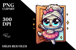 Adorable Mummy with Cape PNG Product Image 2