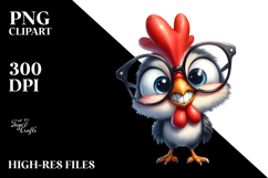 es-Wearing Goofy Rooster | Clipart Product Image 2
