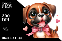 Watercolor Cute Boxer PNG Product Image 2
