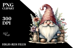 Vintage Gnome, Transparent PNG Product Image 2