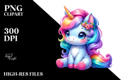 Vibrant Cute Unicorn PNG Product Image 2