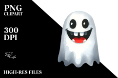 Funny Halloween Ghost PNG Product Image 2