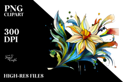 Stained Daffodil PNG Product Image 2