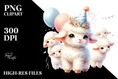 Cute Baby Lamb, High-Res PNG Product Image 2