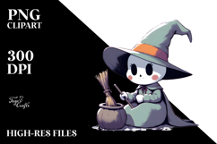 Simple Digital Painting WITCH PNG Product Image 2