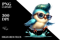 Cute Baby Bird with Stylish Sunglasses, High-Res PNG Product Image 2