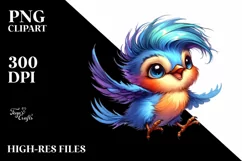 Cute Baby Bird with Stylish Sunglasses, High-Res PNG Product Image 3