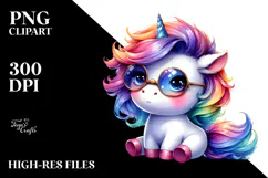 Cute Baby Unicorn PNG Product Image 2