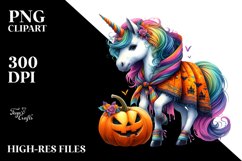 Unicorn Halloween | Clipart Product Image 2