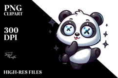 Silly Cartoon Panda PNG Product Image 2